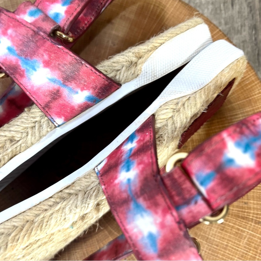 🎉HP🎉 *Tory Burch | Red Tie Dye Straps Sports Sandals Size 7 - Picture 12 of 16